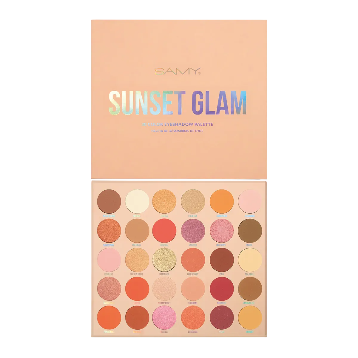 Paleta de Sombras Sunset Glam Samy